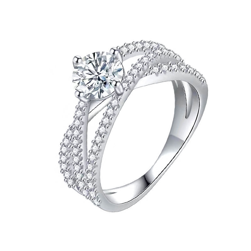 Love In Three Lives Moissanite Ring