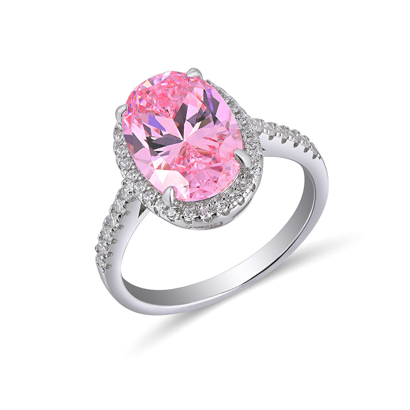 Elegant Colorful Oval Ring