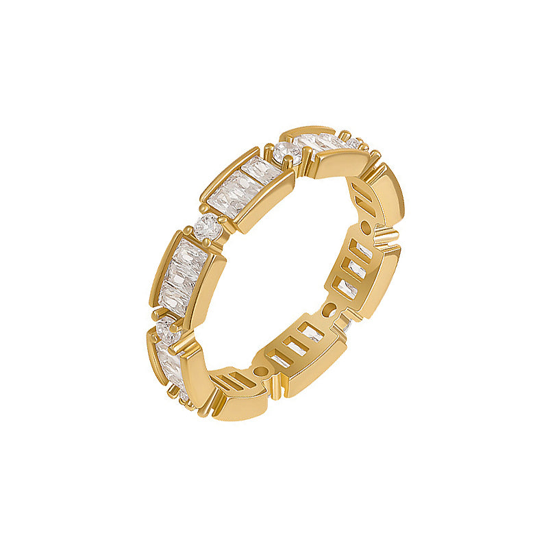 Golden Fashion Chain Ring