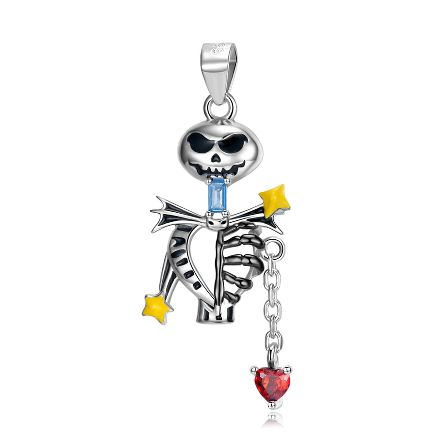 Star Heart Tassel Skull Necklace