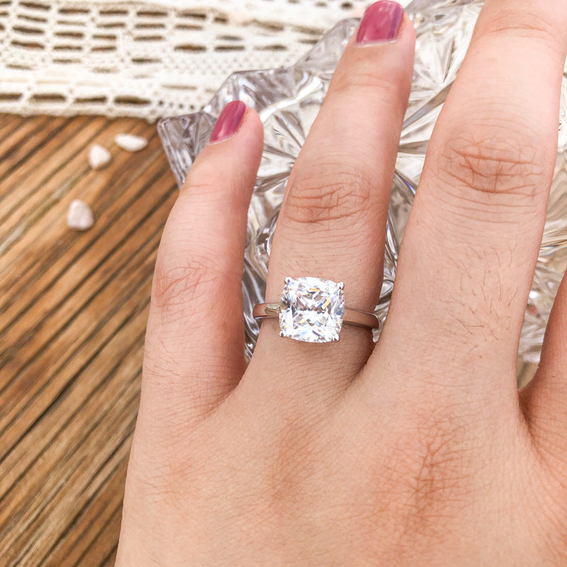 Radiant Cut Bling Ring