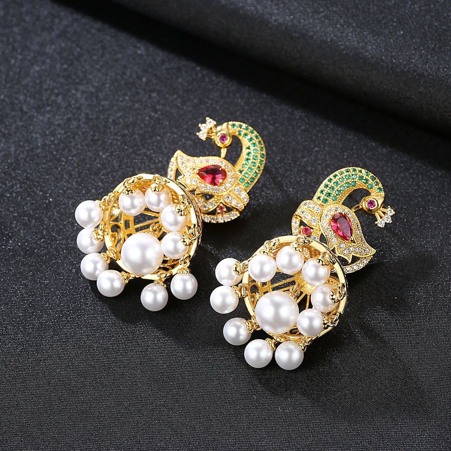 Phoenix Pearls Vintage Court Earrings