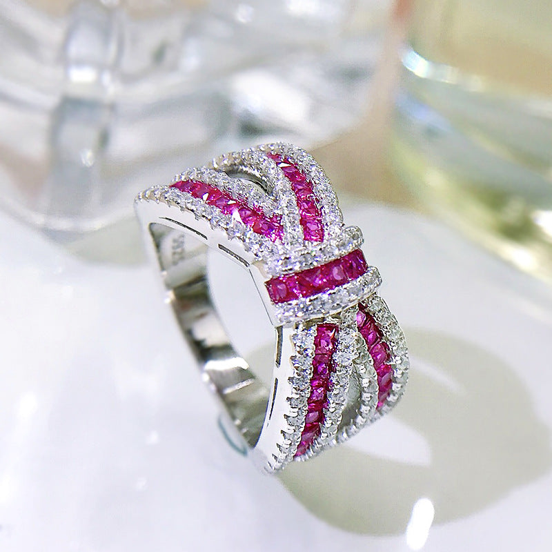 Pink Bow Ring