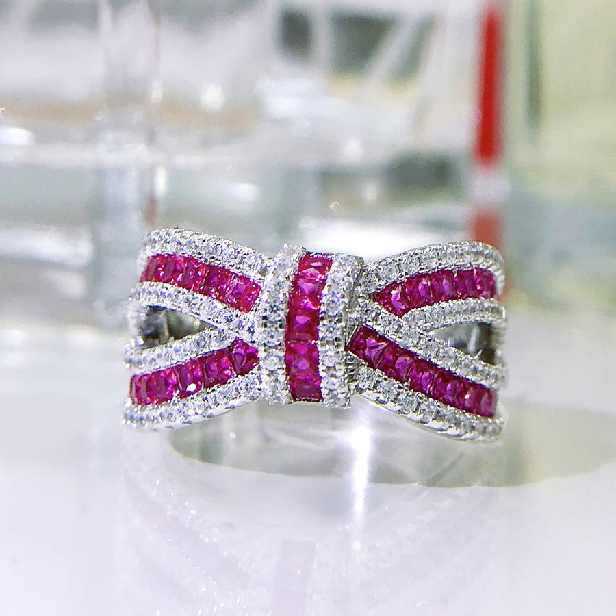 Pink Bow Ring