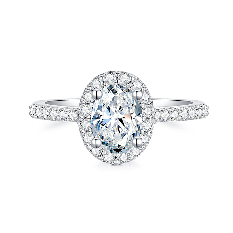 Luxury Oval Moissanite Ring