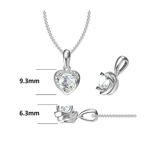 Hearts In Bloom Moissanite Set