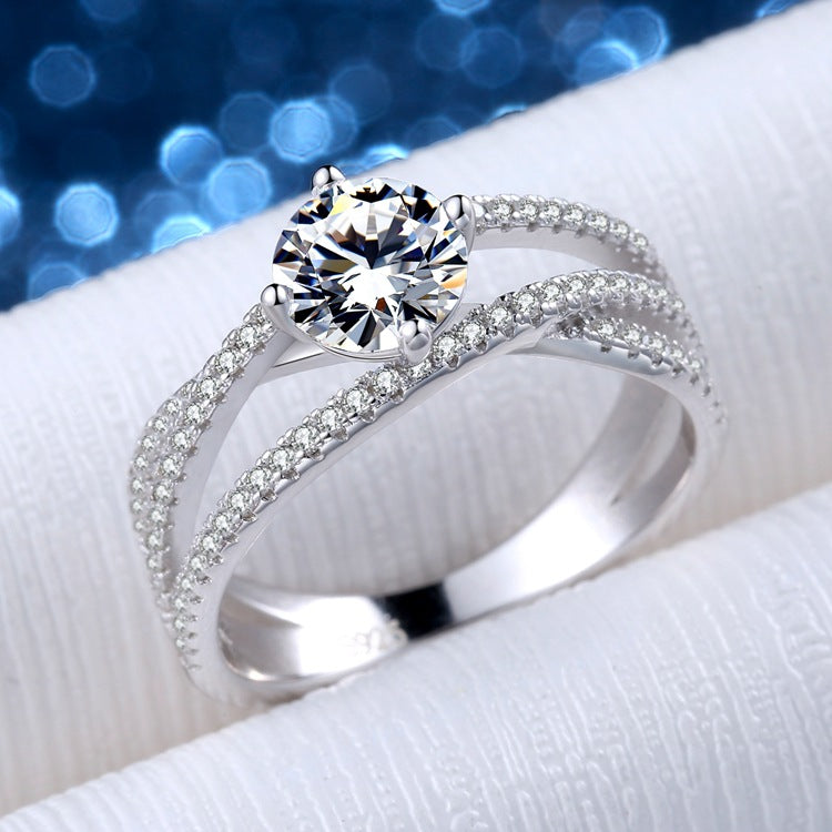 Love In Three Lives Moissanite Ring