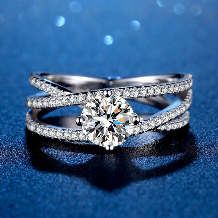 Love In Three Lives Moissanite Ring