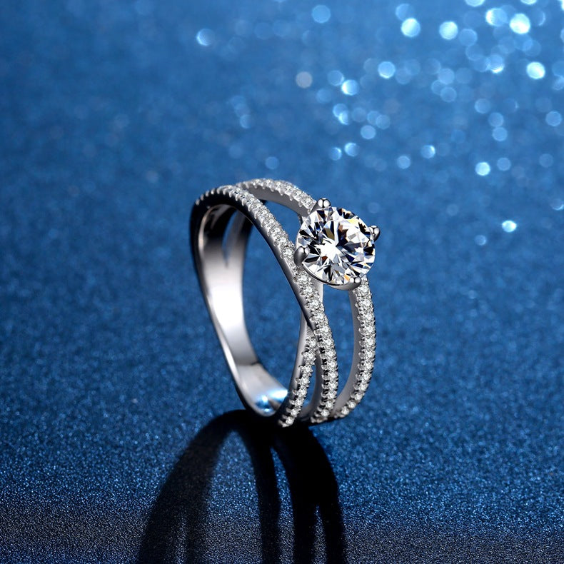 Love In Three Lives Moissanite Ring