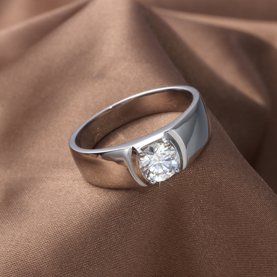 Beloved Moissanite Diamond Men's Ring