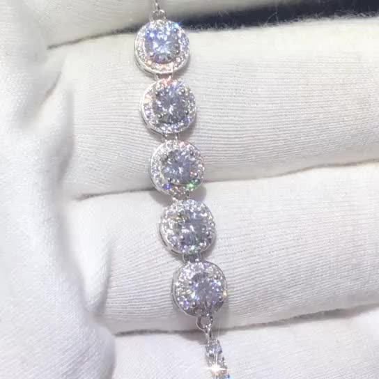 Galaxy Rays Moissanite Bracelet