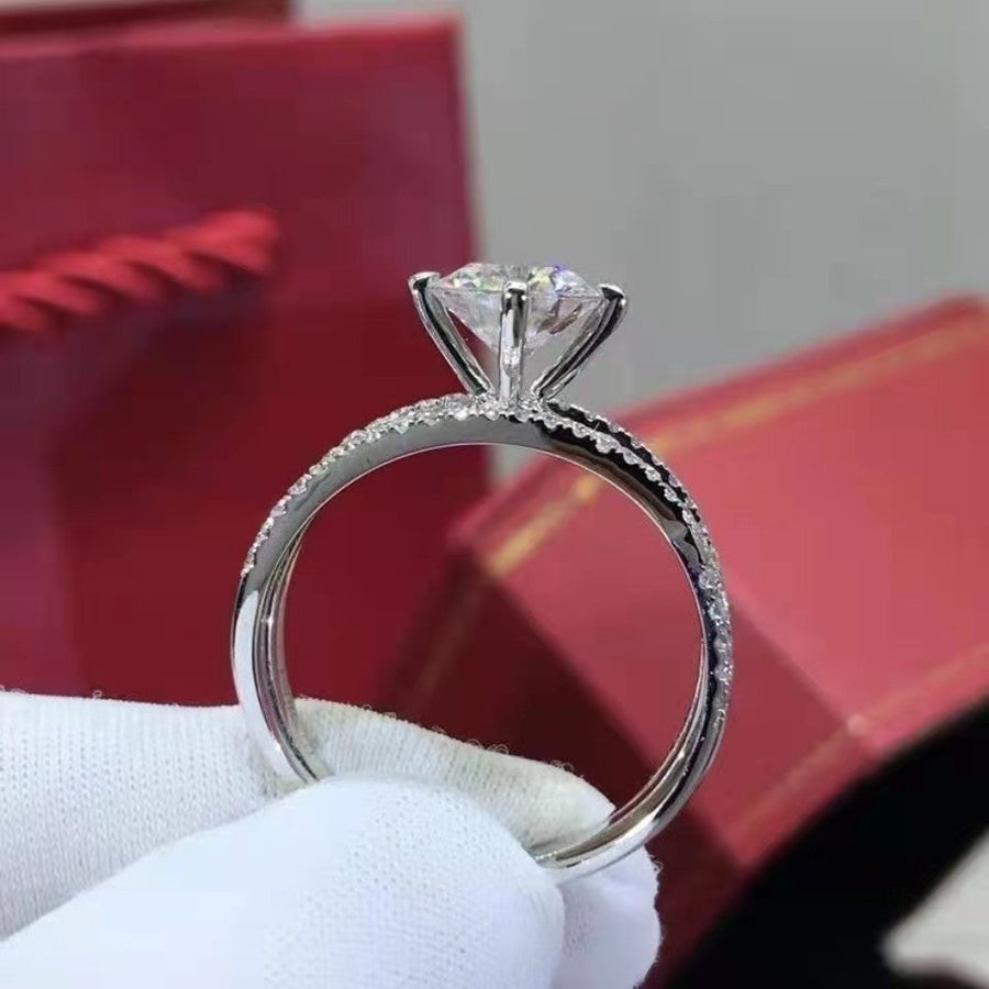 Love In Three Lives Moissanite Ring