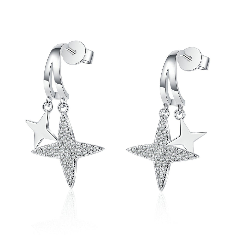 Starlight Sparkle Moissanite Earrings