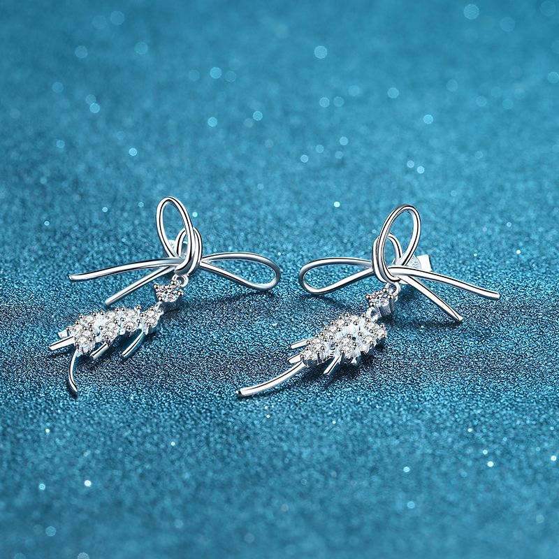 Grapevine Tassel Moissanite Earrings